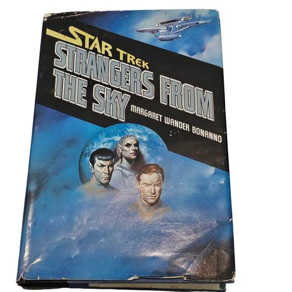 Star Trek Strangers From the Sky Hardcover Book Vintage 80s Science Fiction - Picture 1 of 12